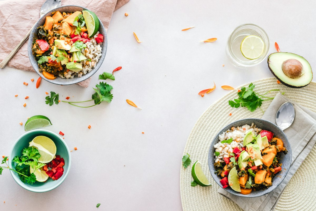 Avena con frutas y frutos secos